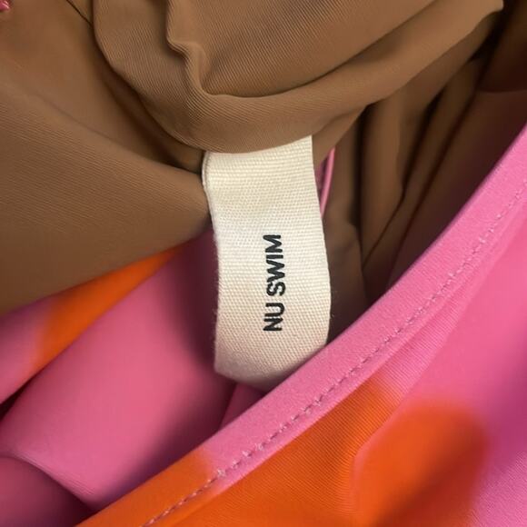 Nu Swim Floral One Piece Swimsuit Pink Size S New retails $242 - Picture 6 of 6